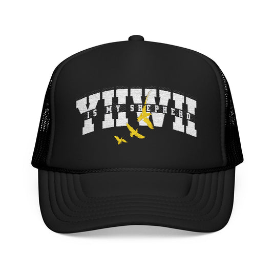 YHWH Is My Shepherd Cap, Religious Embroidered Trucker Hat