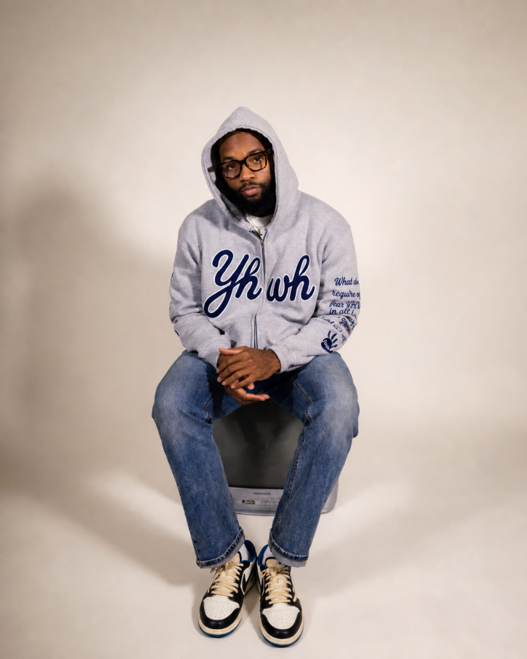 YHWH "Faith & Works" Heavyweight Zip-Up Hoodie