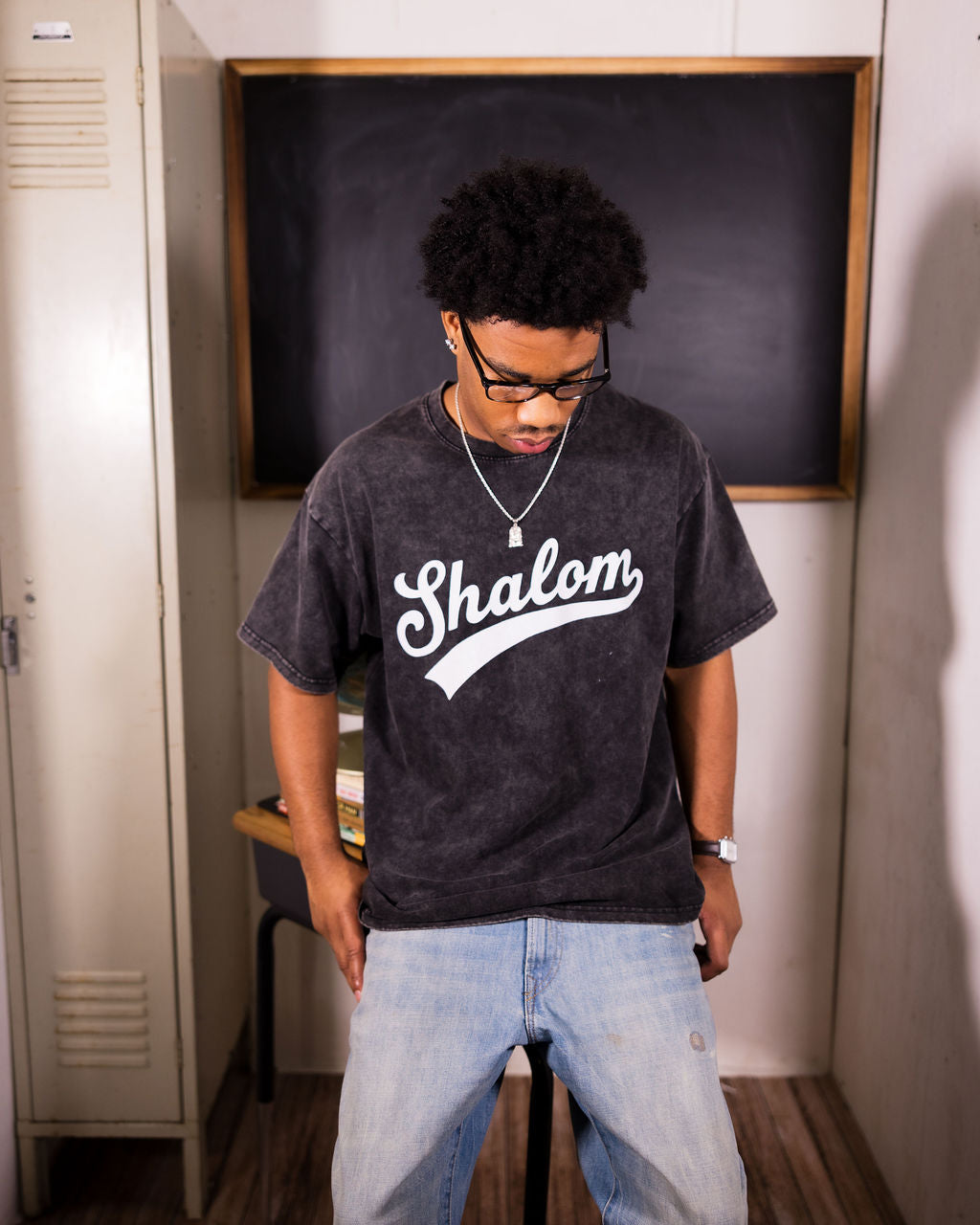 Shalom Washed Oversized Tee
